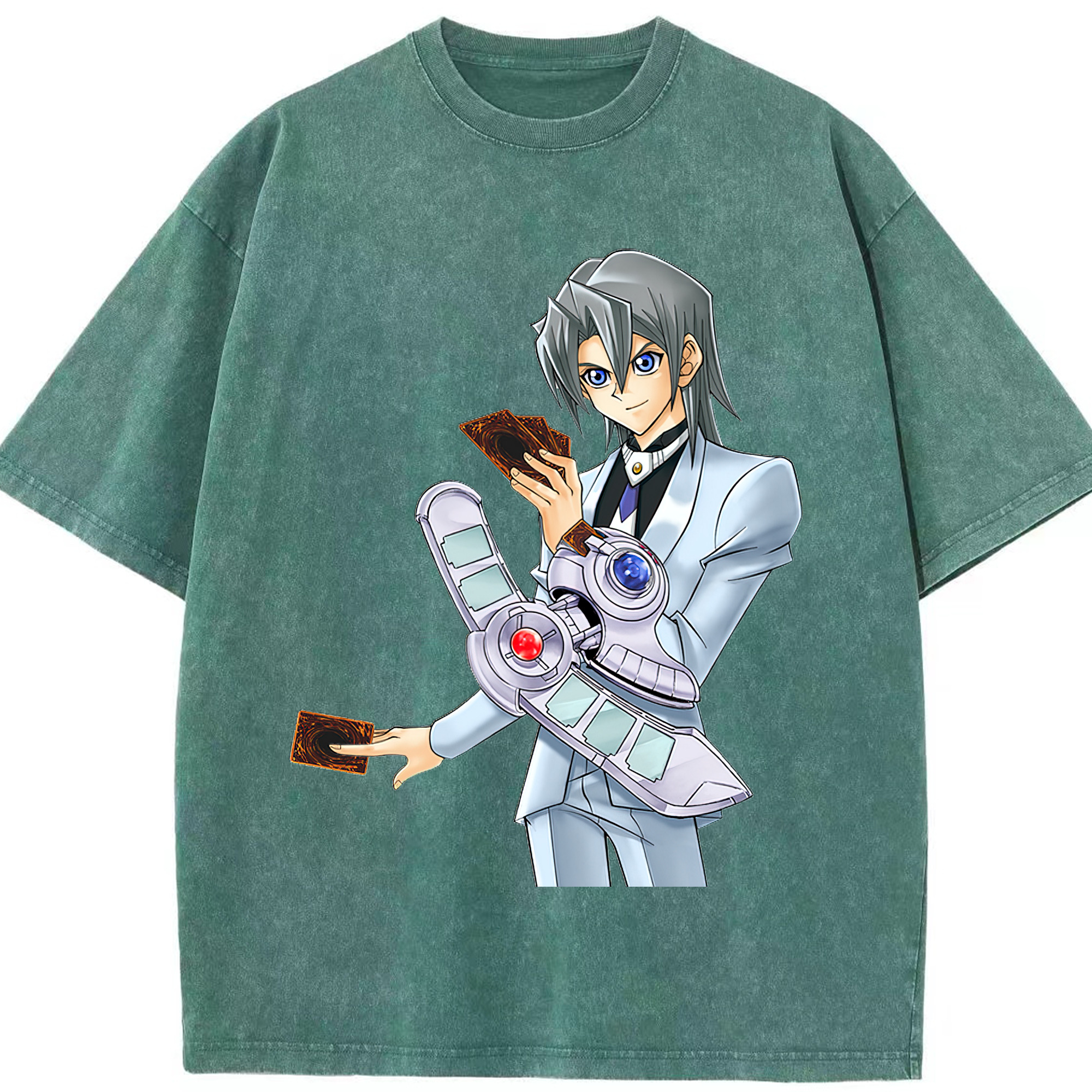 （画像用） 遊☆戯☆王 Yu-Gi-Oh! 綿100% ヴィンテージ風 半袖Tシャツ（フロントプリント）